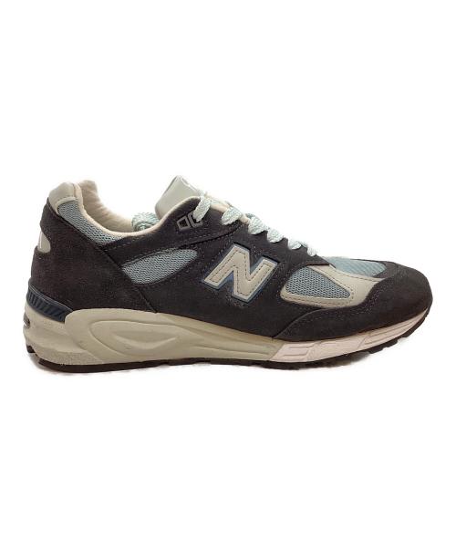 NEW BALANCE（ニューバランス）NEW BALANCE (ニューバランス) RONNIE FIEG (ロニー・フィグ) ローカットスニーカー グレー×ネイビー サイズ:26cmの古着・服飾アイテム