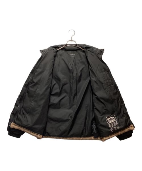 COACH（コーチ）COACH (コーチ) ダウンジャケット ベージュ×ブラック サイズ:Mの古着・服飾アイテム
