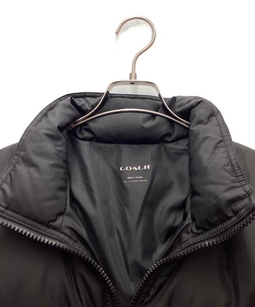 COACH（コーチ）COACH (コーチ) ダウンジャケット ベージュ×ブラック サイズ:Mの古着・服飾アイテム
