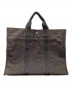 HERMESエルメス）の古着「トートバッグ/エールラインMM」｜グレー