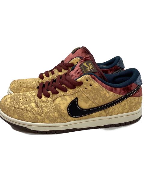 NIKE SB（ナイキエスビー）NIKE SB (ナイキエスビー) ローカットスニーカー ベージュ×レッド サイズ:US10.5の古着・服飾アイテム