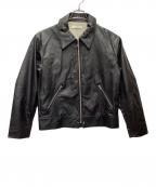 jiedaジエダ）の古着「フェイクレザーブルゾン」｜ブラック