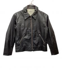 jieda（ジエダ）の古着「フェイクレザーブルゾン」｜ブラック