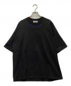 JIL SANDERジルサンダー）の古着「半袖カットソー/20SS OVERSIZED SEAM DETAIL TEE」｜ブラック