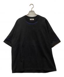 JIL SANDER（ジルサンダー）の古着「半袖カットソー/20SS OVERSIZED SEAM DETAIL TEE」｜ブラック