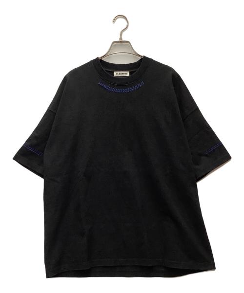 JIL SANDER（ジルサンダー）JIL SANDER (ジルサンダー) 半袖カットソー/20SS OVERSIZED SEAM DETAIL TEE ブラック サイズ:Mの古着・服飾アイテム