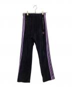 Needlesニードルズ）の古着「トラックパンツ」｜ブラック×パープル