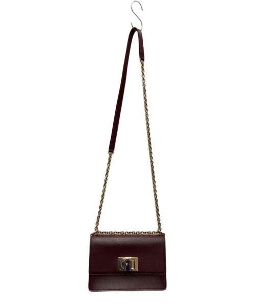 FURLA（フルラ）FURLA (フルラ) ミニクロスボディーバッグ ワインレッドの古着・服飾アイテム