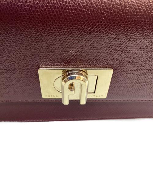 FURLA（フルラ）FURLA (フルラ) ミニクロスボディーバッグ ワインレッドの古着・服飾アイテム
