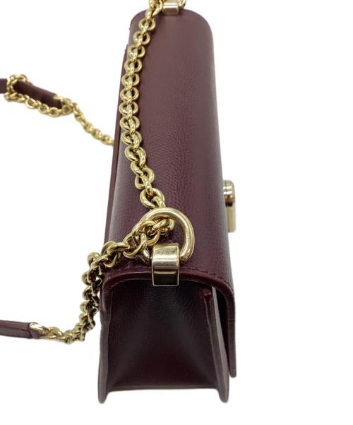 FURLA（フルラ）FURLA (フルラ) ミニクロスボディーバッグ ワインレッドの古着・服飾アイテム