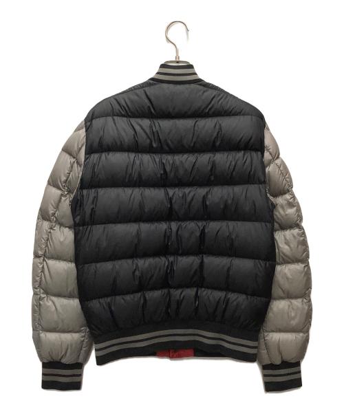 MONCLER（モンクレール）MONCLER (モンクレール) ダウンジャケット グレー×ブラック サイズ:1の古着・服飾アイテム