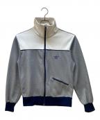 adidasアディダス）の古着「トラックジャケット/80s」｜グレー×ホワイト×ネイビー×パープル
