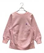 Champion REVERSE WEAVEチャンピオン リバース ウィーブ）の古着「クルーネックスウェット」｜ピンク
