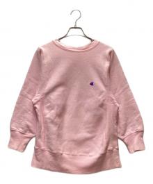 Champion REVERSE WEAVE（チャンピオン リバース ウィーブ）の古着「クルーネックスウェット」｜ピンク