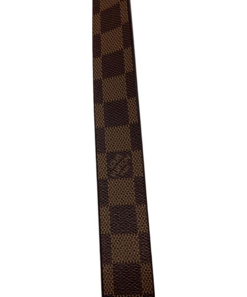 LOUIS VUITTON（ルイ ヴィトン）LOUIS VUITTON (ルイ ヴィトン) レザーベルト ブラウン×シルバーの古着・服飾アイテム