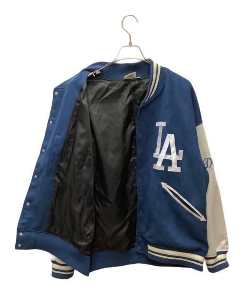 Cooperstown（クーパーズタウン）Cooperstown (クーパーズタウン) スタジャン ブルー×グレー サイズ:Lの古着・服飾アイテム