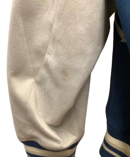Cooperstown（クーパーズタウン）Cooperstown (クーパーズタウン) スタジャン ブルー×グレー サイズ:Lの古着・服飾アイテム