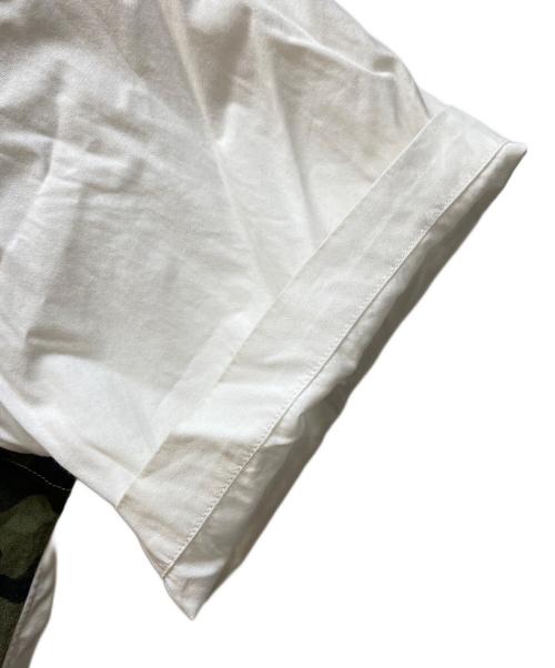 COMME des GARCONS SHIRT（コムデギャルソンシャツ）COMME des GARCONS SHIRT (コムデギャルソンシャツ) 半袖シャツ/カモフラージュ柄 グリーン×ホワイト サイズ:XSの古着・服飾アイテム
