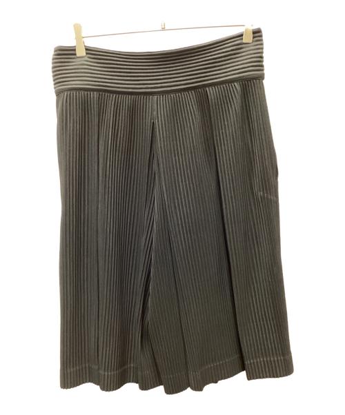 HOMME PLISSE ISSEY MIYAKE（オム プリッセ イッセイ ミヤケ）HOMME PLISSE ISSEY MIYAKE (オム プリッセ イッセイ ミヤケ) ハーフパンツ ブラック サイズ:Sの古着・服飾アイテム