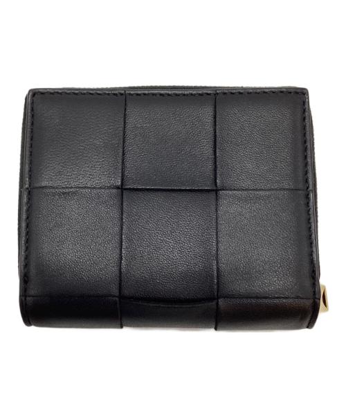 BOTTEGA VENETA（ボッテガベネタ）BOTTEGA VENETA (ボッテガベネタ) 2つ折り財布 ブラックの古着・服飾アイテム