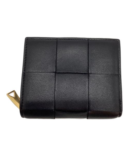 BOTTEGA VENETA（ボッテガベネタ）BOTTEGA VENETA (ボッテガベネタ) 2つ折り財布 ブラックの古着・服飾アイテム