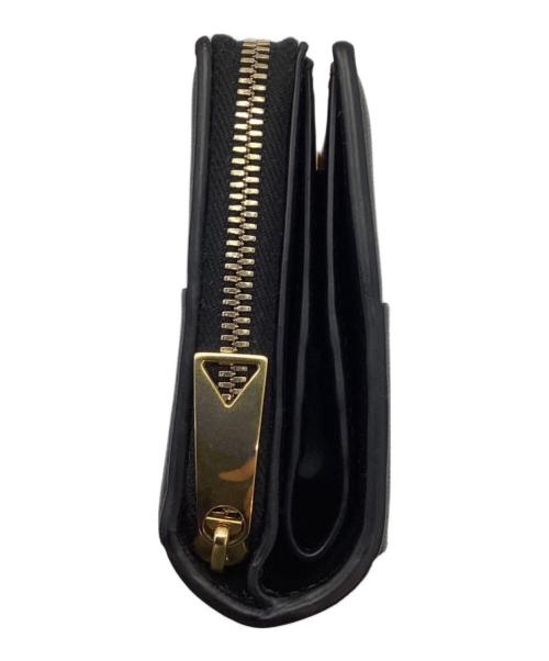 BOTTEGA VENETA（ボッテガベネタ）BOTTEGA VENETA (ボッテガベネタ) 2つ折り財布 ブラックの古着・服飾アイテム