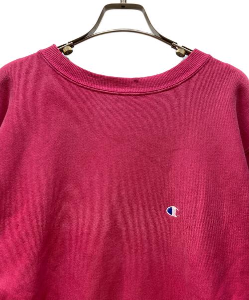 Champion REVERSE WEAVE（チャンピオン リバース ウィーブ）Champion REVERSE WEAVE (チャンピオン リバース ウィーブ) クルーネックスウェット ショッキングピンク サイズ:Lの古着・服飾アイテム