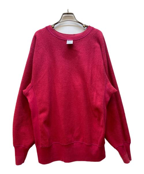 Champion REVERSE WEAVE（チャンピオン リバース ウィーブ）Champion REVERSE WEAVE (チャンピオン リバース ウィーブ) クルーネックスウェット ショッキングピンク サイズ:Lの古着・服飾アイテム