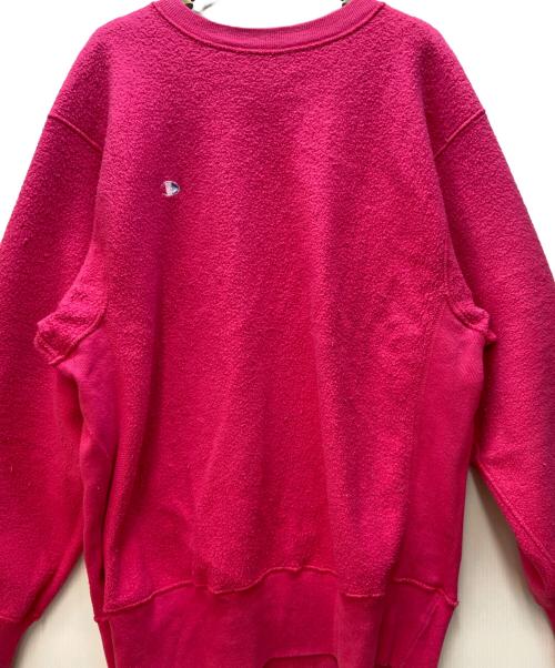 Champion REVERSE WEAVE（チャンピオン リバース ウィーブ）Champion REVERSE WEAVE (チャンピオン リバース ウィーブ) クルーネックスウェット ピンク サイズ:Lの古着・服飾アイテム