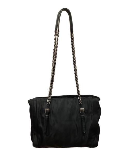 PRADA（プラダ）PRADA (プラダ) チェーンショルダーバッグ ブラックの古着・服飾アイテム