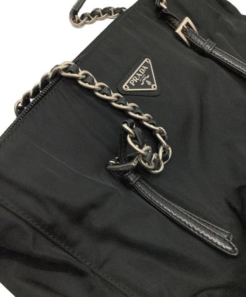 PRADA（プラダ）PRADA (プラダ) チェーンショルダーバッグ ブラックの古着・服飾アイテム