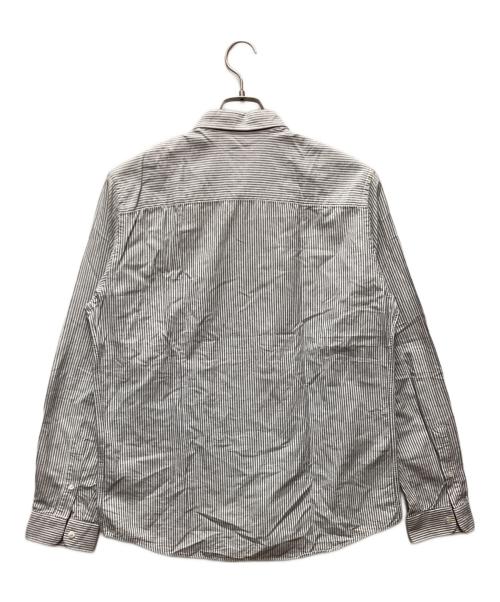 AMI Alexandre Mattiussi（アミアレクサンドルマテュッシ）AMI Alexandre Mattiussi (アミアレクサンドルマテュッシ) 長袖シャツ グレー×ホワイト サイズ:42の古着・服飾アイテム