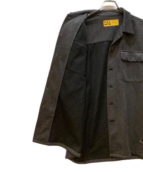 FAT（エフエーティー）FAT (エフエーティー) 半袖シャツ ブルー×イエロー サイズ:Lの古着・服飾アイテム