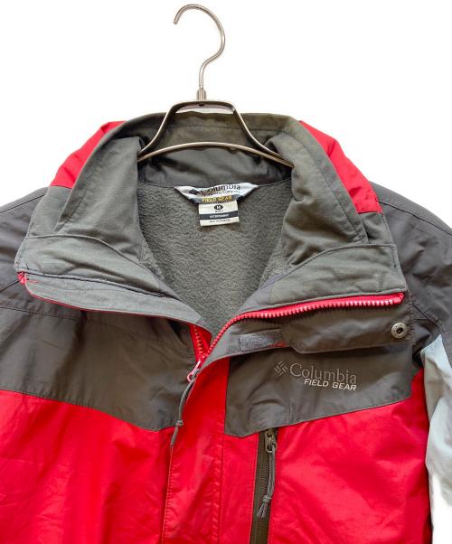 Columbia（コロンビア）Columbia (コロンビア) ナイロンジャケット レッド×グレー サイズ:Mの古着・服飾アイテム