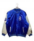 MLB×G-Ⅲエムエルビー×ジースリー）の古着「スタジャン」｜ブルー×ホワイト