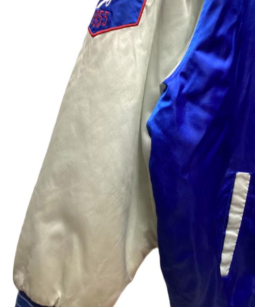 MLB（エムエルビー）MLB (エムエルビー) G-Ⅲ (ジースリー) スタジャン ブルー×ホワイト サイズ:freeの古着・服飾アイテム