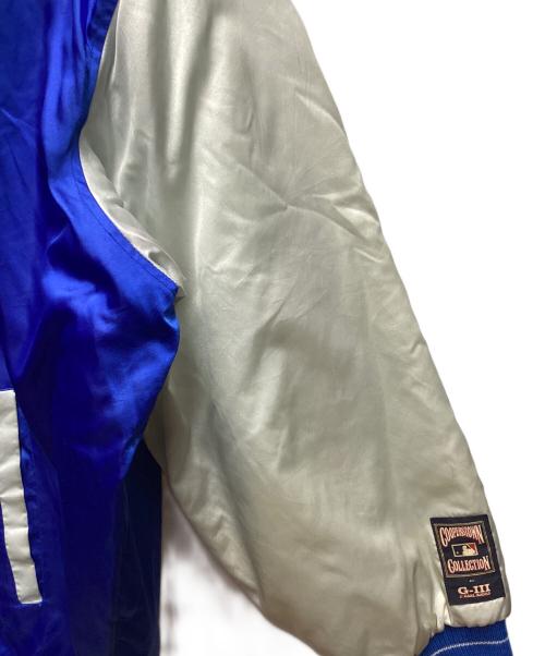 MLB（エムエルビー）MLB (エムエルビー) G-Ⅲ (ジースリー) スタジャン ブルー×ホワイト サイズ:freeの古着・服飾アイテム