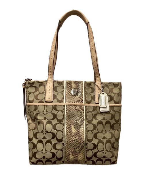 COACH（コーチ）COACH (コーチ) トートバッグ ベージュの古着・服飾アイテム