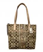 COACHコーチ）の古着「トートバッグ」｜ベージュ