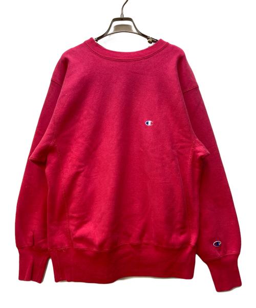 Champion（チャンピオン）Champion (チャンピオン) クルーネックスウェット ショッキングピンク サイズ:Lの古着・服飾アイテム