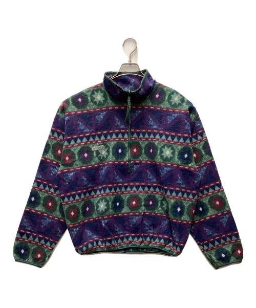 Columbia（コロンビア）Columbia (コロンビア) ハーフジップフリース ネイビー×パープル サイズ:Lの古着・服飾アイテム