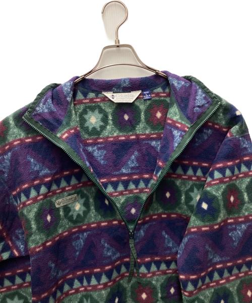 Columbia（コロンビア）Columbia (コロンビア) ハーフジップフリース ネイビー×パープル サイズ:Lの古着・服飾アイテム