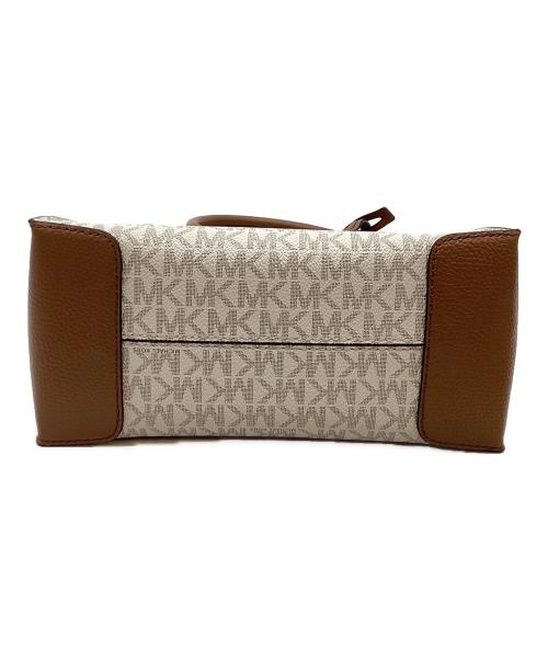 MICHAEL KORS（マイケル・コース）MICHAEL KORS (マイケル・コース) 2WAYバッグ アイボリー×ブラウンの古着・服飾アイテム