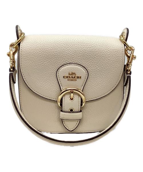 COACH（コーチ）COACH (コーチ) ショルダーバッグ アイボリー×ブラックの古着・服飾アイテム