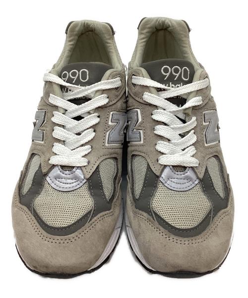 NEW BALANCE（ニューバランス）NEW BALANCE (ニューバランス) ローカットスニーカー グレー×ホワイト サイズ:26cmの古着・服飾アイテム