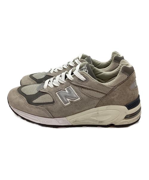 NEW BALANCE（ニューバランス）NEW BALANCE (ニューバランス) ローカットスニーカー グレー×ホワイト サイズ:26cmの古着・服飾アイテム