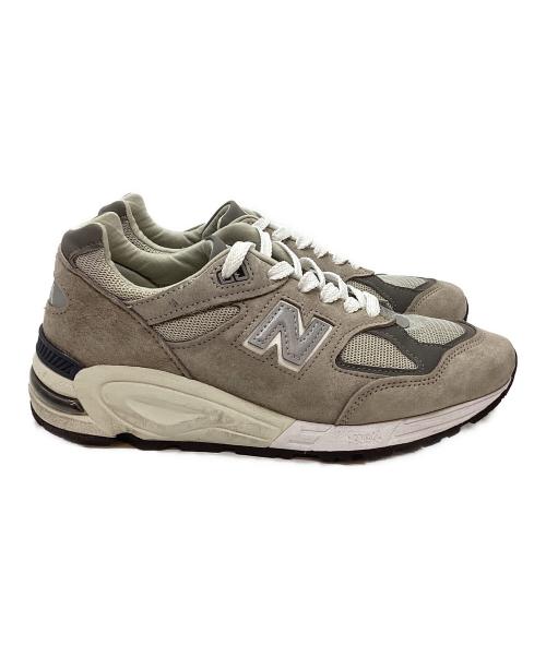 NEW BALANCE（ニューバランス）NEW BALANCE (ニューバランス) ローカットスニーカー グレー×ホワイト サイズ:26cmの古着・服飾アイテム
