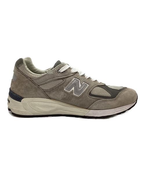 NEW BALANCE（ニューバランス）NEW BALANCE (ニューバランス) ローカットスニーカー グレー×ホワイト サイズ:26cmの古着・服飾アイテム