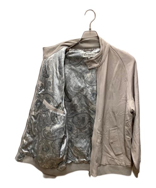 EVISEN（エビセン）EVISEN (エビセン) ラムレザージャケット ベージュ サイズ:Lの古着・服飾アイテム