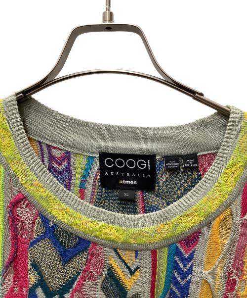 Coogi（クージー）Coogi (クージー) ATMOS (アトモス) 3Dニット マルチカラー サイズ:XLの古着・服飾アイテム